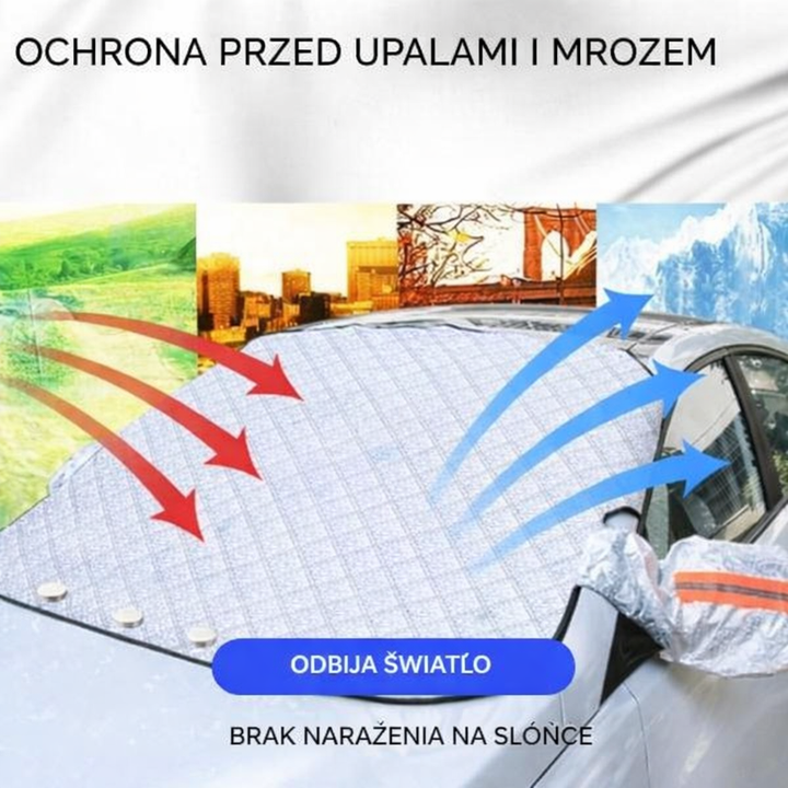 Magnetyczna plandeka przeciwmrozowa – Osłona na szybę przednią