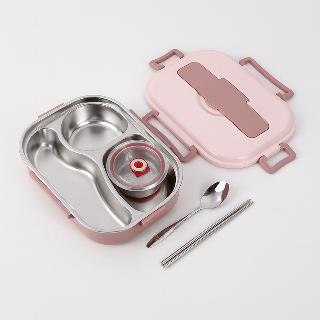 Termo lunch box wykonany ze stali nierdzewnej