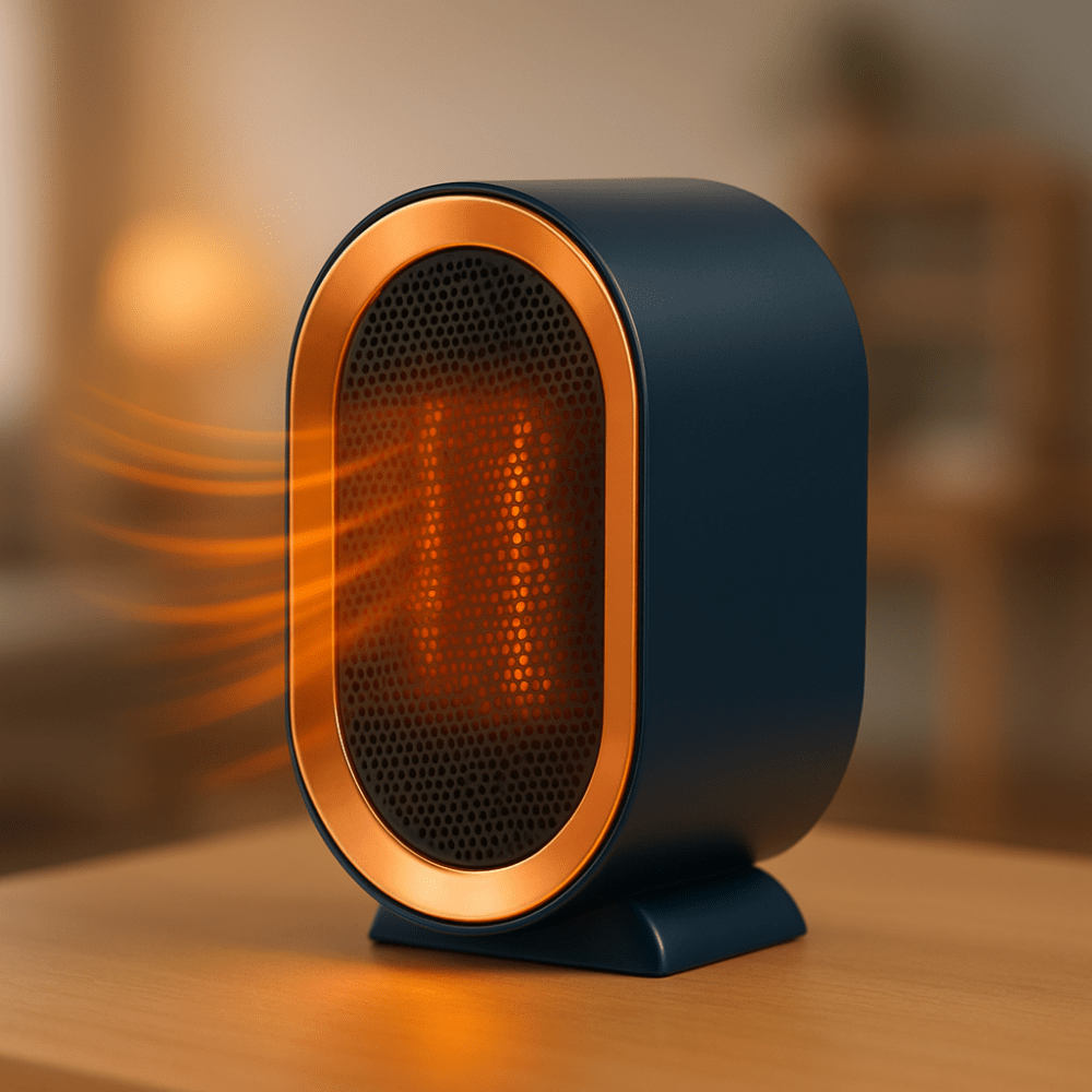 Grzejnik ceramiczny 1200 W, cichy poniżej 36 dB