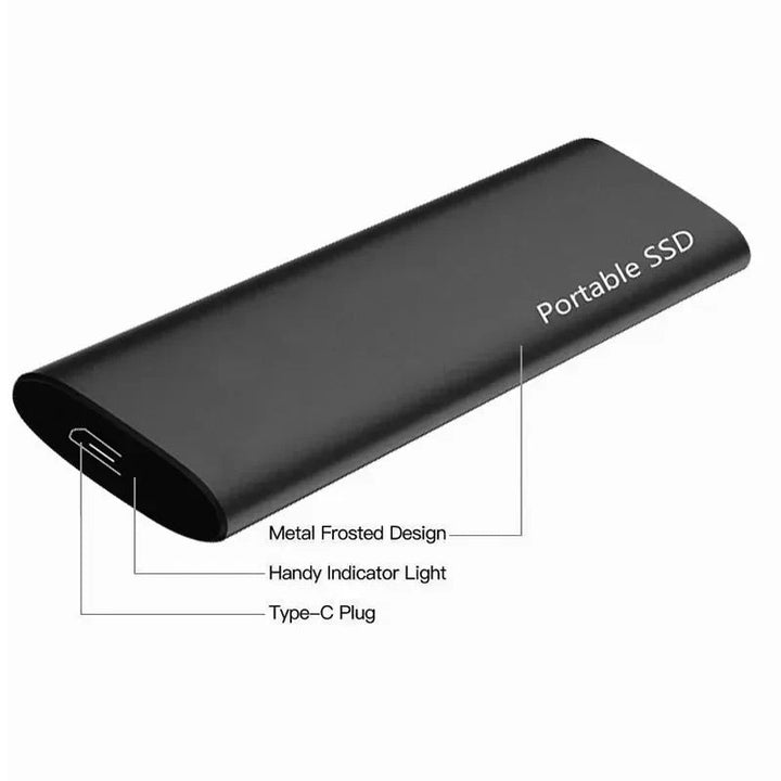 Przenośny zewnętrzny dysk twardy 4 TB z USB-C do przechowywania danych