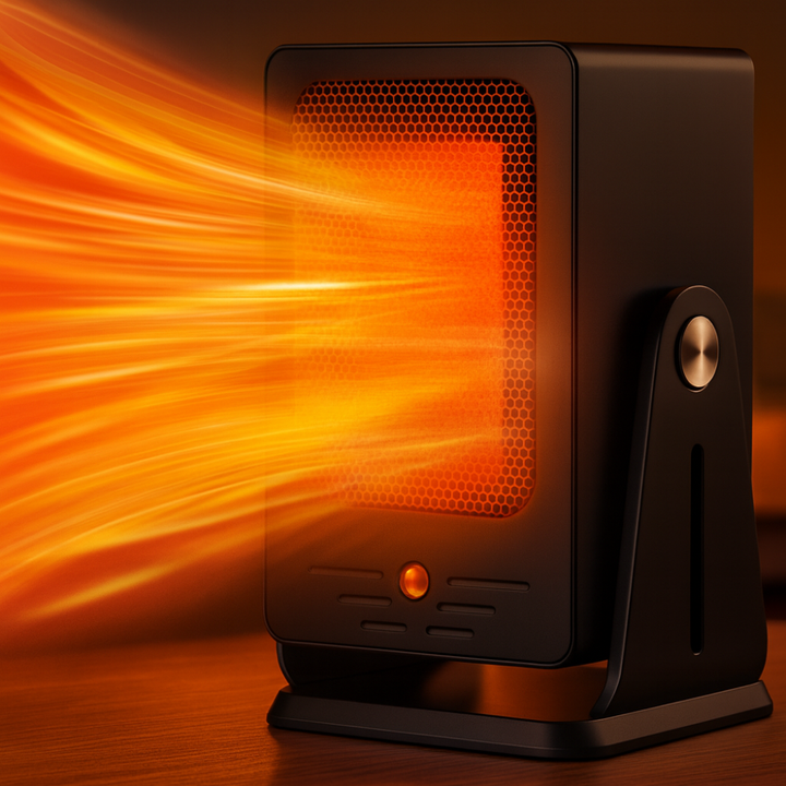 Ceramiczny grzejnik 900 W z regulowanym termostatem
