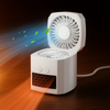 Kwadratowa mini grzejka 400W na biurko, cicha i lekka