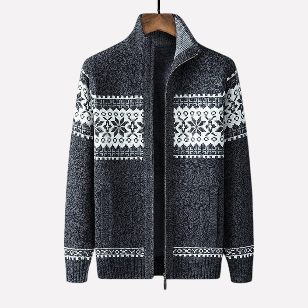 Meski Sweter z Dzianiny na Zime
