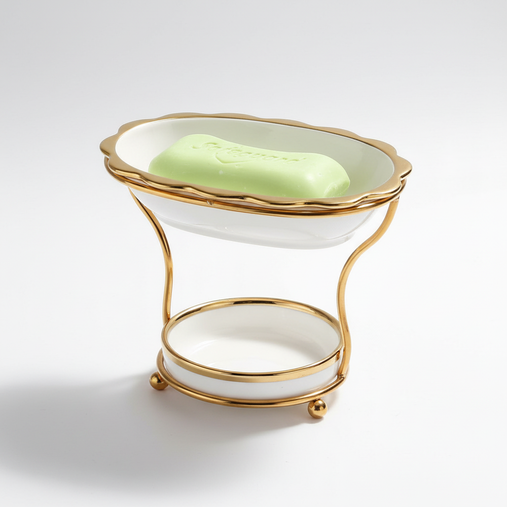 Podwyższona porcelanowa mydelniczka - DryGrace