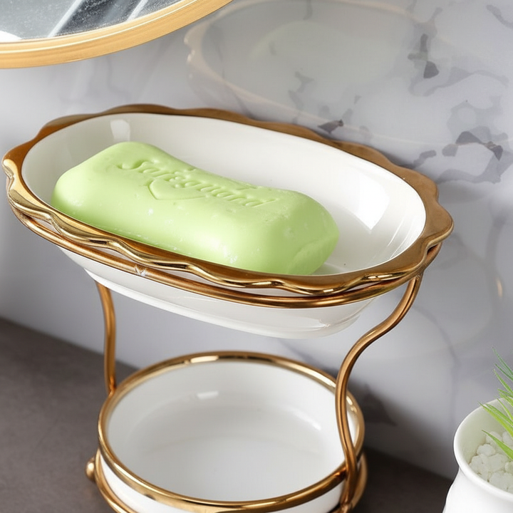 Podwyższona porcelanowa mydelniczka - DryGrace