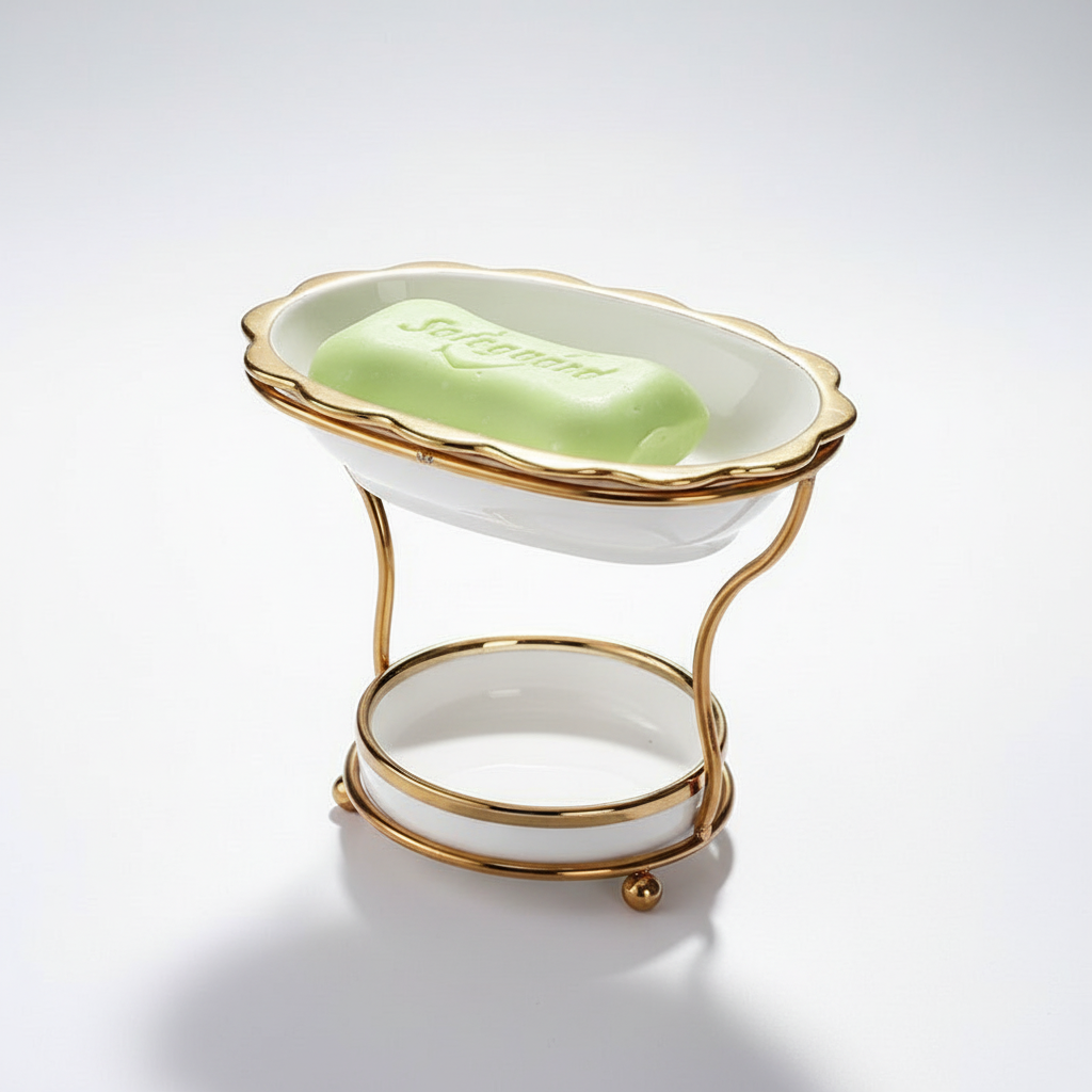 Podwyższona porcelanowa mydelniczka - DryGrace