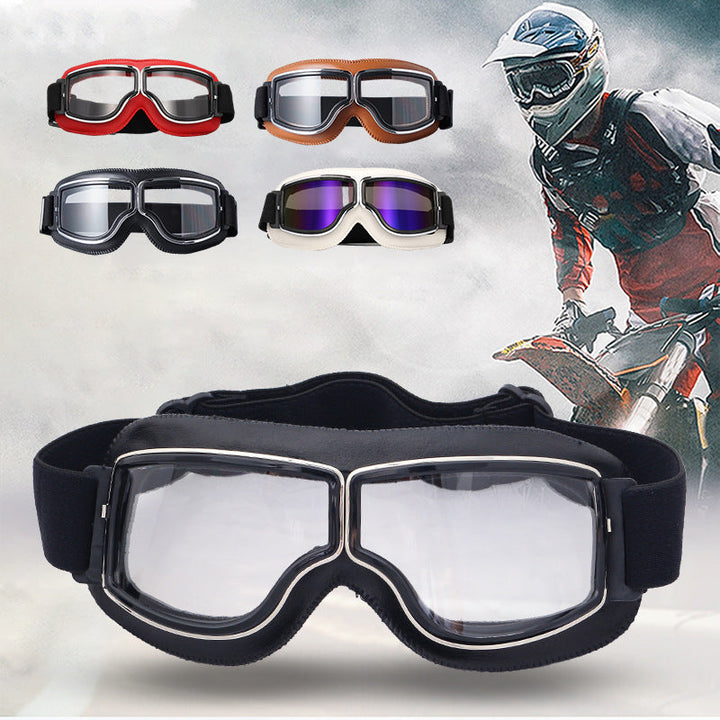 Okulary motocyklowe w stylu vintage