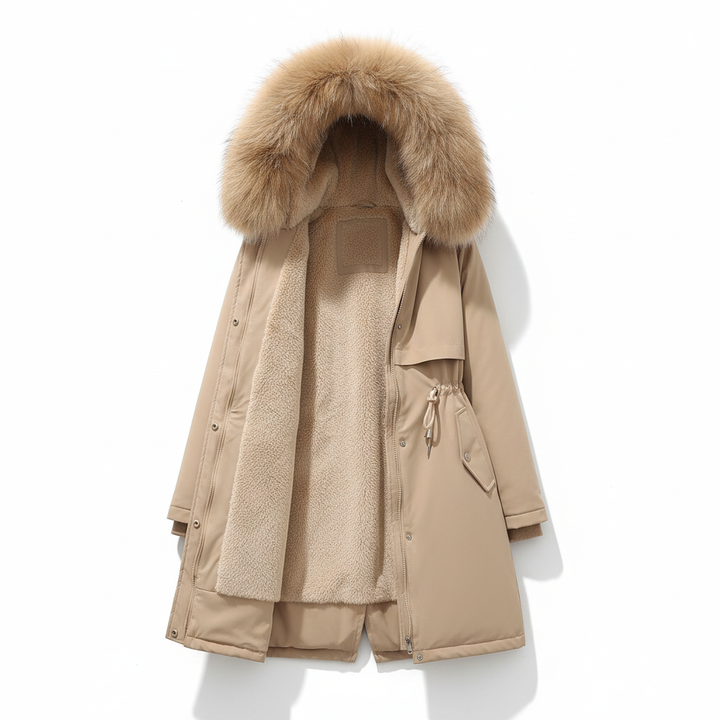 Parka polarowa z kapturem - Silvia