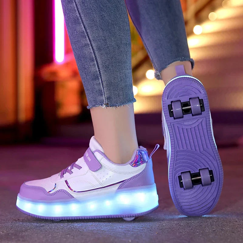 Ortopedyczne rolki z LED - Zoe