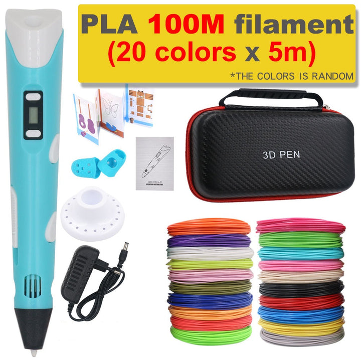 Długopis do druku 3D DIY z 200m filamentu PLA - prezent dla dzieci