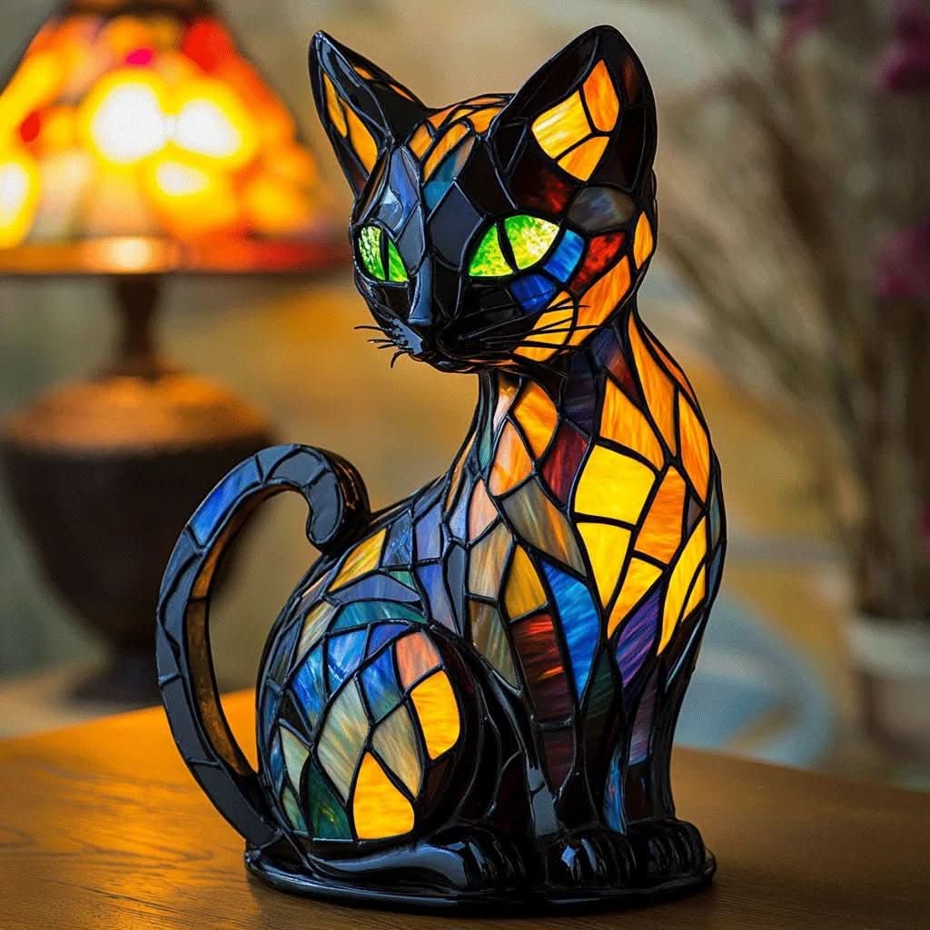 FELILUX – zabawna lampka nocna LED w kształcie kota z delikatnym światłem otoczenia