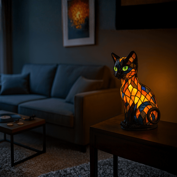 FELILUX – zabawna lampka nocna LED w kształcie kota z delikatnym światłem otoczenia