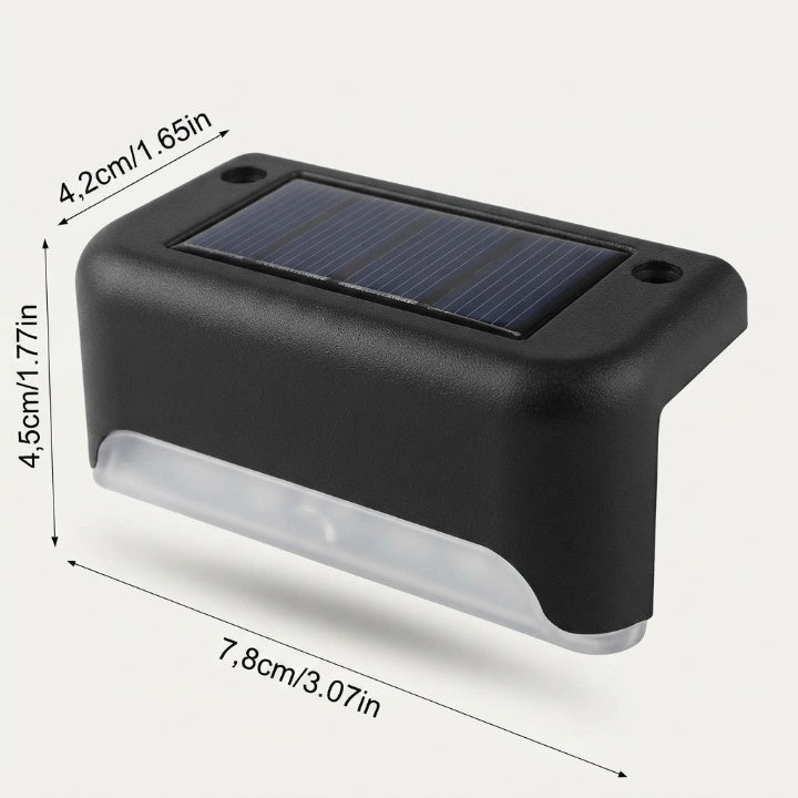 Solarne lampki schodowe, zestaw 8 szt. – samoładujące, automatyczne włączanie/wyłączanie
