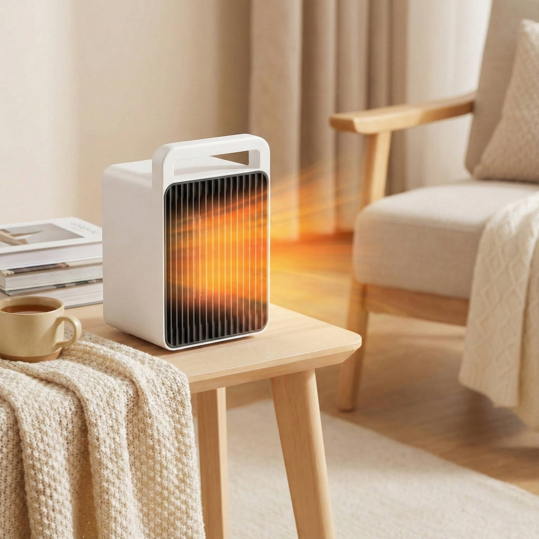 Mały grzejnik 600 W, ciepło w 3 sekundy, z uchwytem