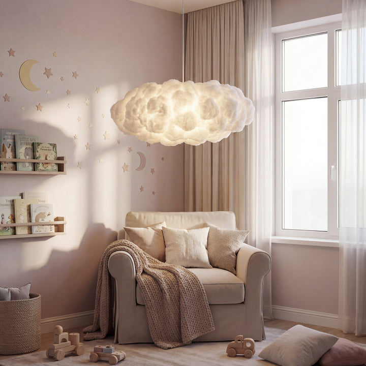 Lampa wisząca w kształcie chmury