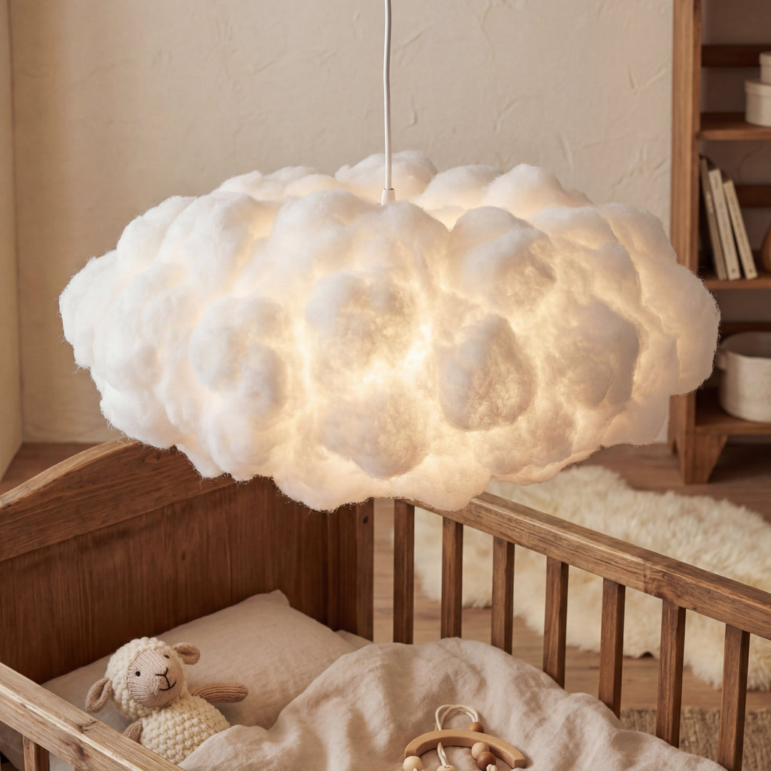 Lampa wisząca w kształcie chmury