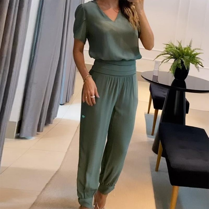 Tabea – Stylowy kombinezon z nadrukiem dla kobiet