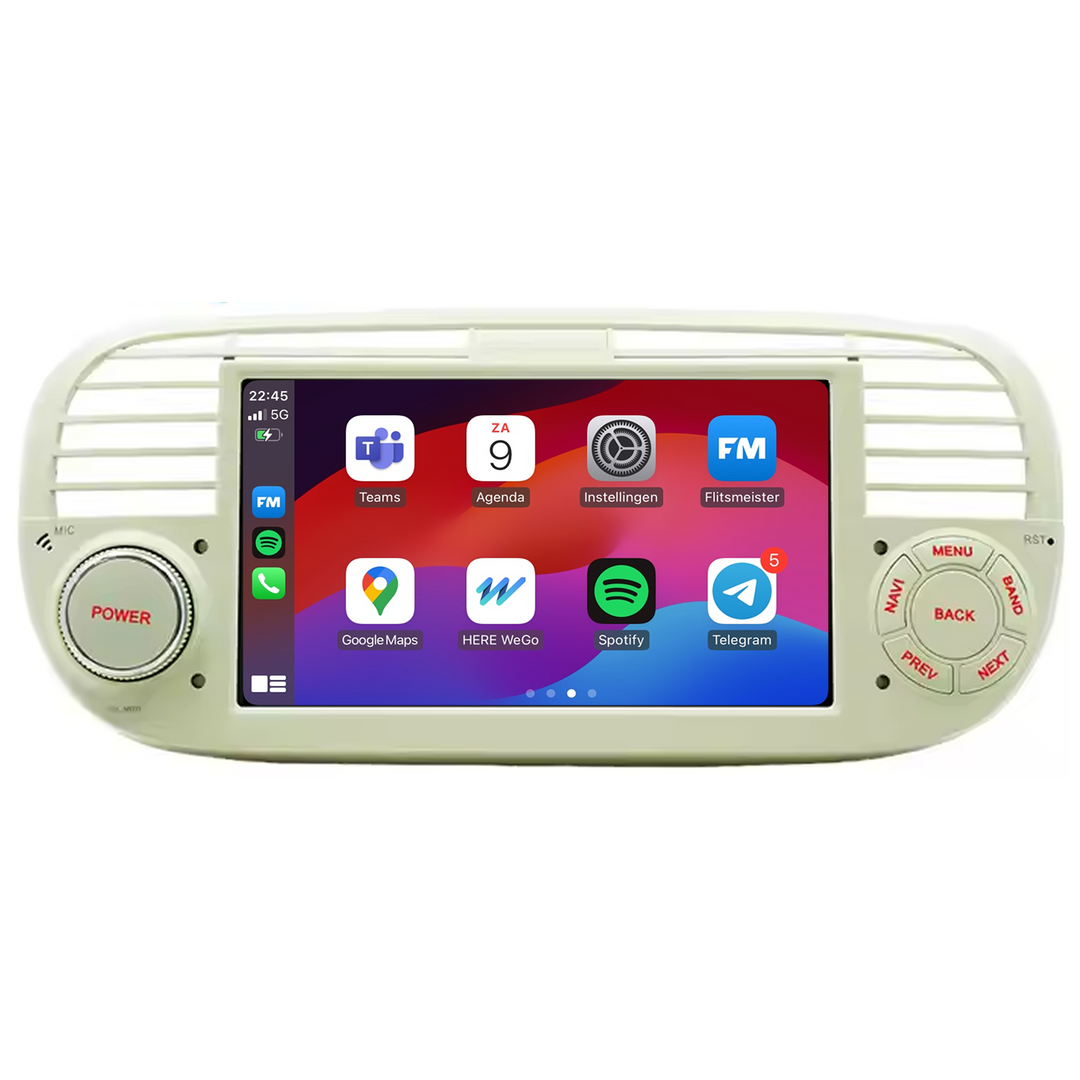 Fiat 500 | CarPlay & Android Auto | 2007-2015 | Plug & Play