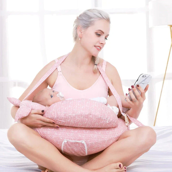 Ergonomiczna poduszka do karmienia dla mam i niemowląt - MilchMoment
