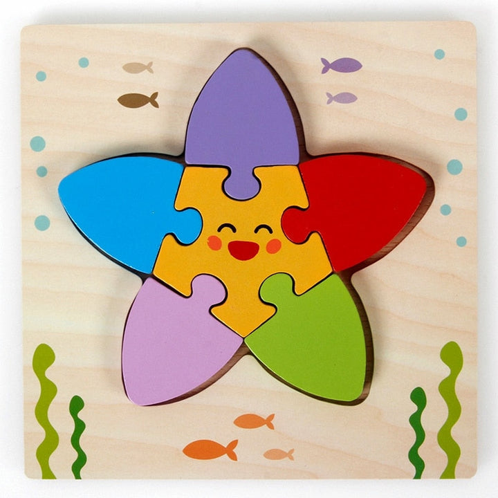Puzzle Montessori z Drewna – ColourJoy (Kup 1, odbierz 1 gratis)