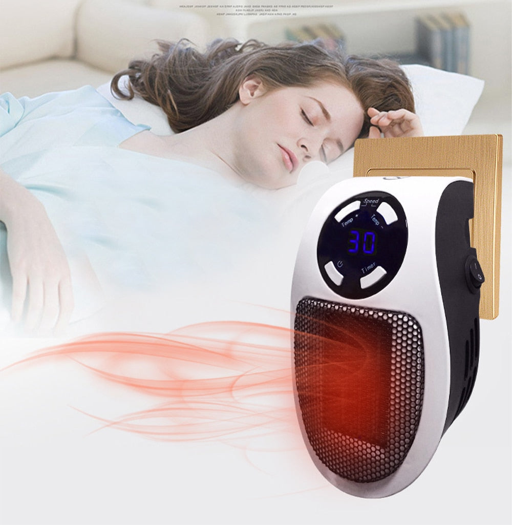 Przenośny grzejnik 500 W z termostatem 15–32 °C