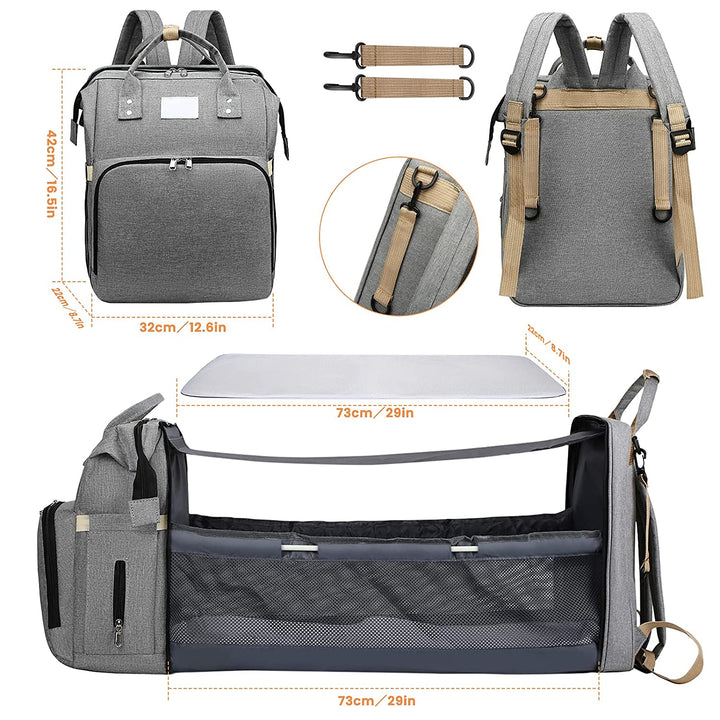 Torba na pieluchy 2-w-1 dla dzieci