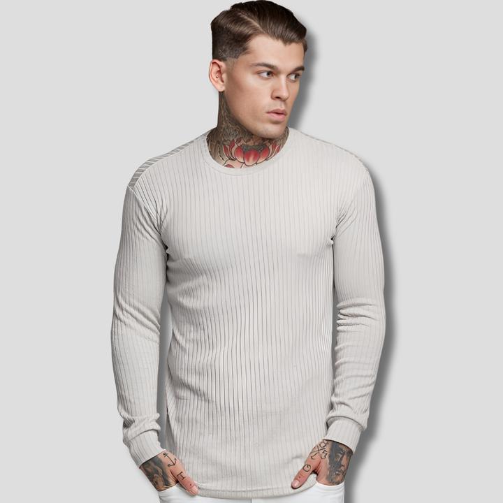 Sweter z cienkiej wełny  Elegancki styl casualowy
