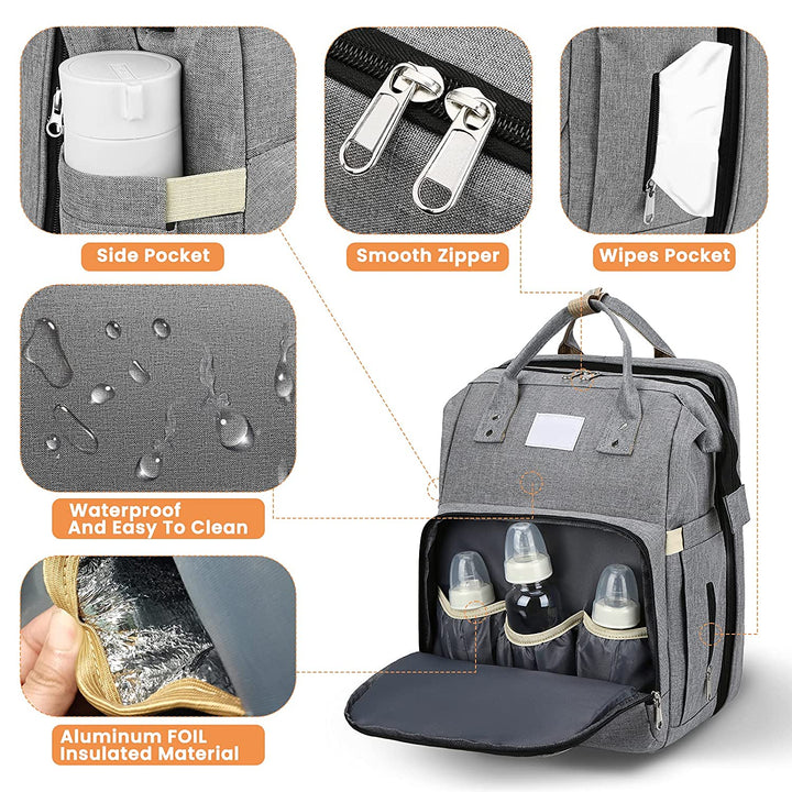 Torba na pieluchy 2-w-1 dla dzieci