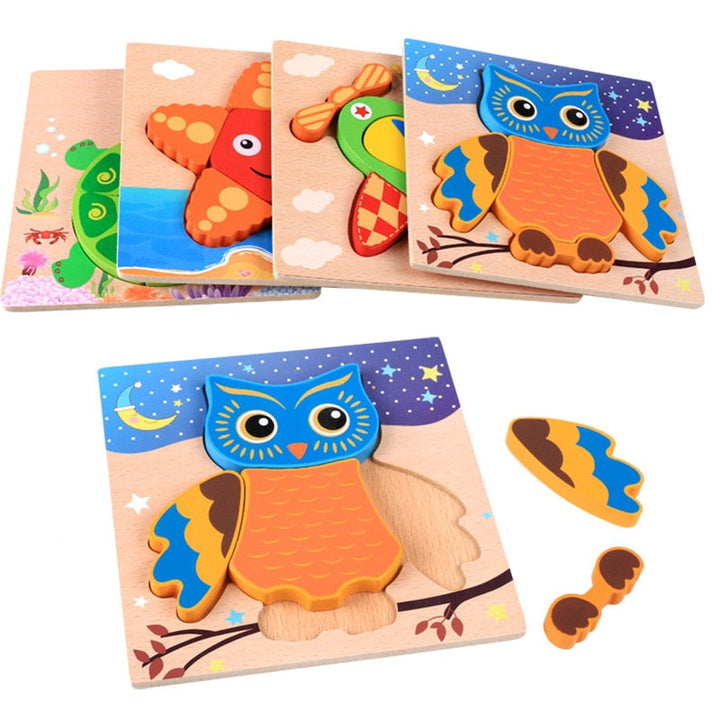 Puzzle Montessori z Drewna – ColourJoy (Kup 1, odbierz 1 gratis)