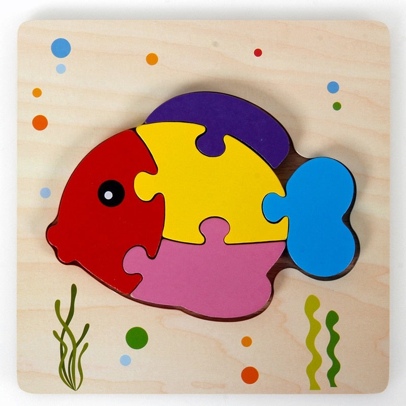 Puzzle Montessori z Drewna – ColourJoy (Kup 1, odbierz 1 gratis)