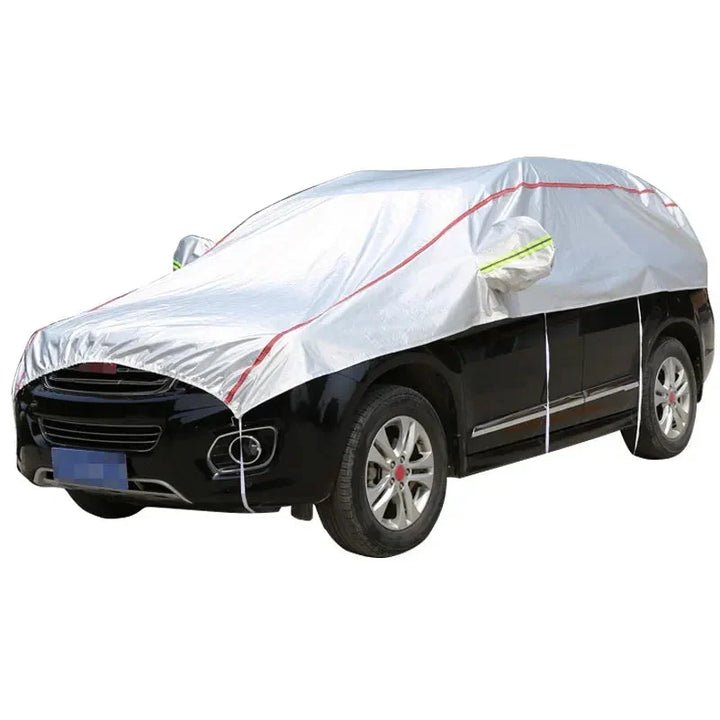 AutoVioro wodoodporny pokrowiec samochodowy | Ochrona UV i przed ciepłem | Odporny na wiatr i zabezpieczony przed kradzieżą | Tkanina Nano-Oxford