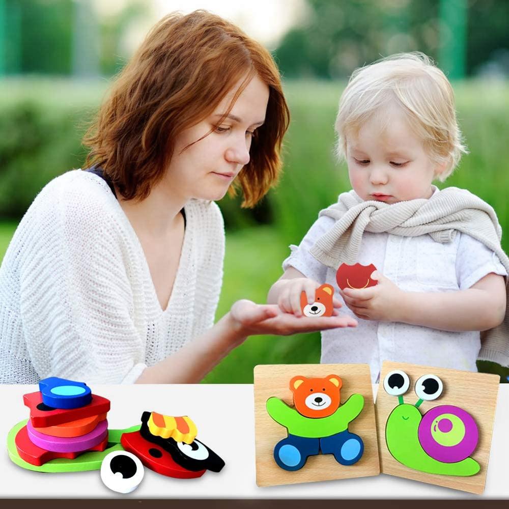 Puzzle Montessori z Drewna – ColourJoy (Kup 1, odbierz 1 gratis)