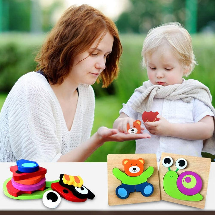 Puzzle Montessori z Drewna – ColourJoy (Kup 1, odbierz 1 gratis)