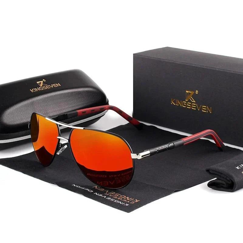 Stylowe męskie okulary przeciwsłoneczne z filtrem UV400 – Lennart