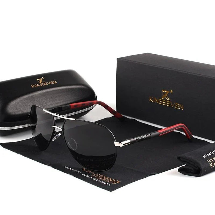 Stylowe męskie okulary przeciwsłoneczne z filtrem UV400 – Lennart
