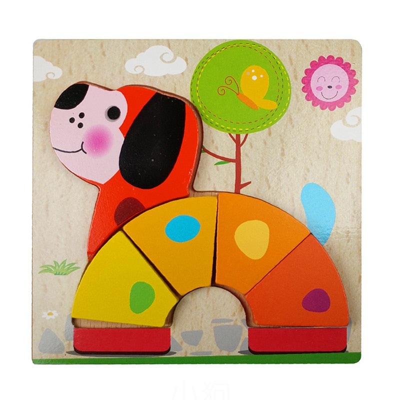 Puzzle Montessori z Drewna – ColourJoy (Kup 1, odbierz 1 gratis)