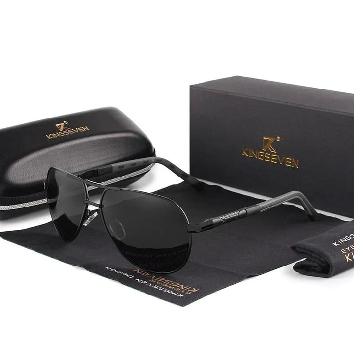 Stylowe męskie okulary przeciwsłoneczne z filtrem UV400 – Lennart