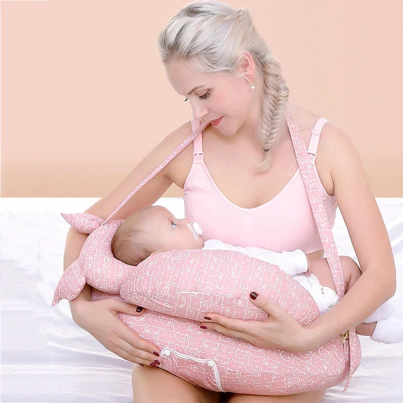 Ergonomiczna poduszka do karmienia dla mam i niemowląt - MilchMoment