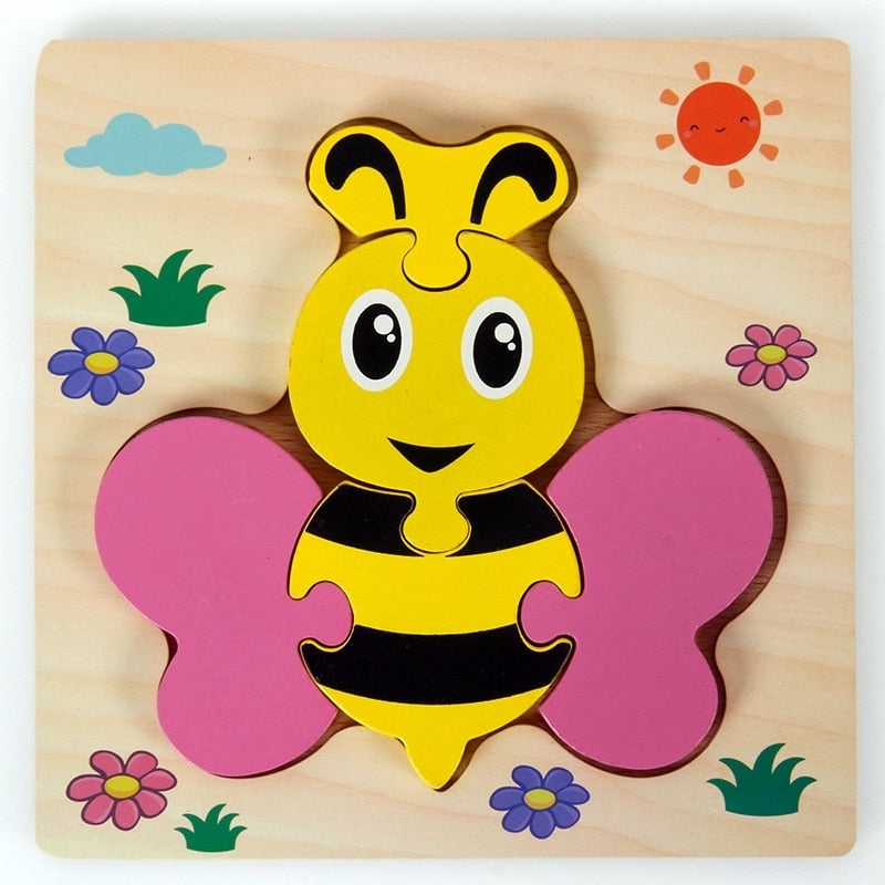 Puzzle Montessori z Drewna – ColourJoy (Kup 1, odbierz 1 gratis)