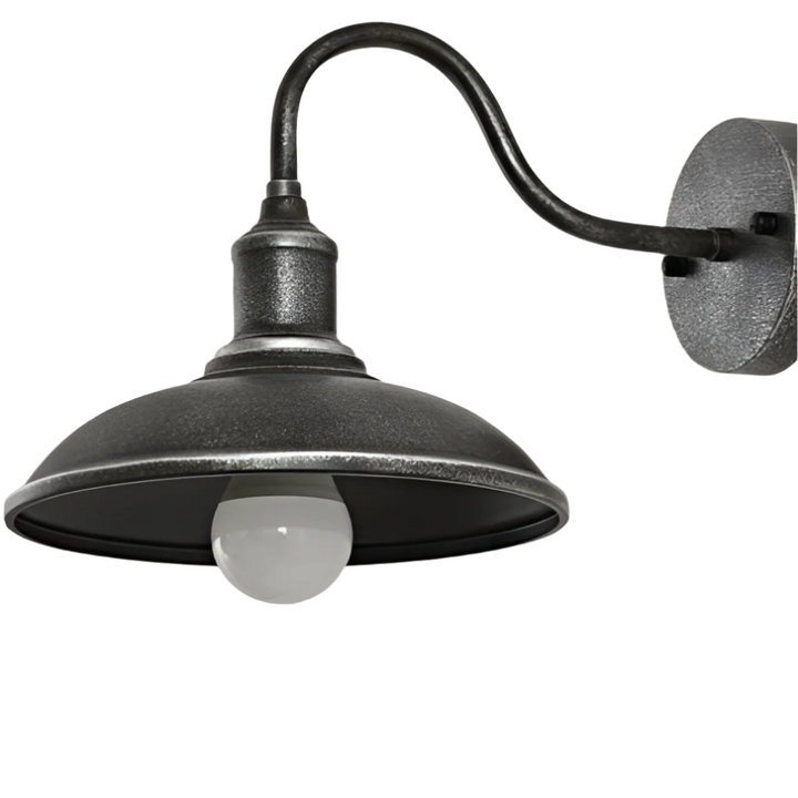 Zewnętrzna lampa ścienna z żelaza w stylu vintage industrialnym LED 1 punkt świetlny