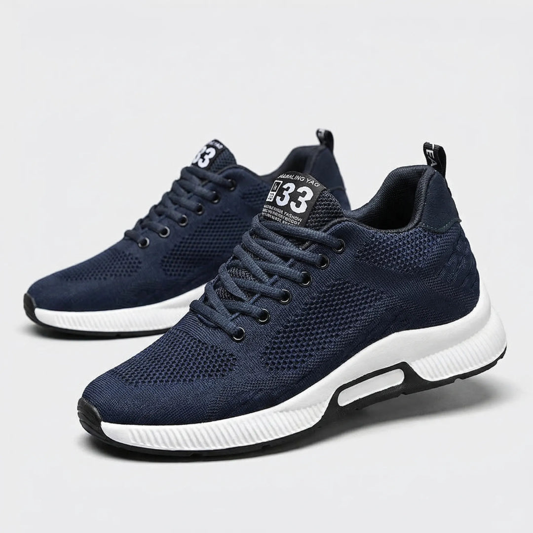 Męskie sznurowane sneakersy z ukrytym podwyższeniem - Benjamin
