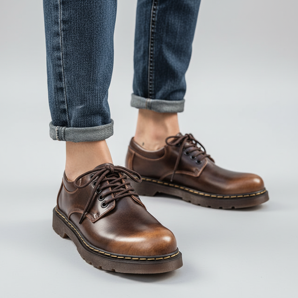 Buty męskie z wytrzymałą podeszwą - Gerald