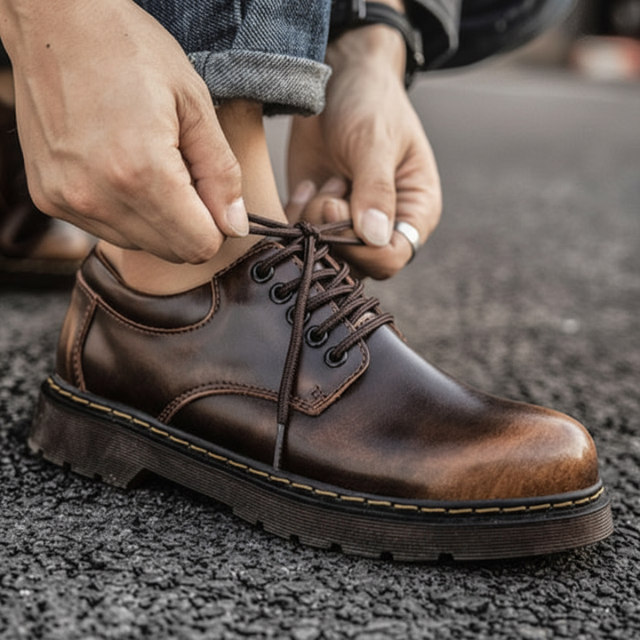 Buty męskie z wytrzymałą podeszwą - Gerald