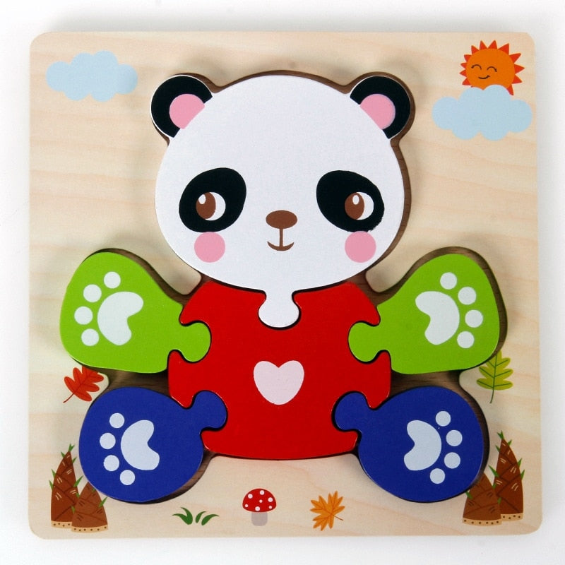Puzzle Montessori z Drewna – ColourJoy (Kup 1, odbierz 1 gratis)