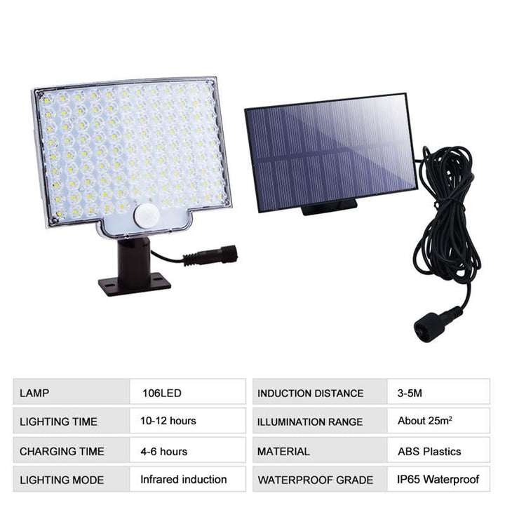 Solarna lampa z czujnikiem ruchu na zewnątrz – wydajna i praktyczna