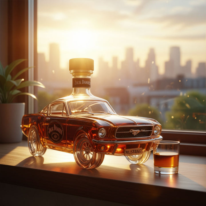 Karafka do whisky w kształcie samochodu Mustang do domowego baru
