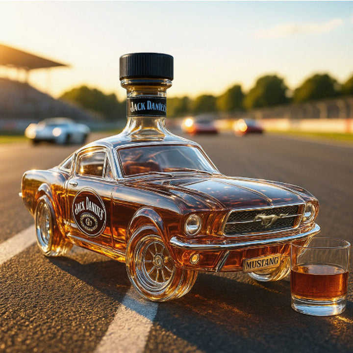 Karafka do whisky w kształcie samochodu Mustang do domowego baru
