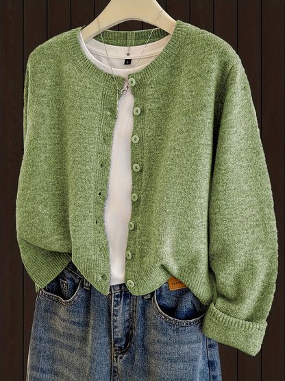 Kardigan damski z listwą guzikową i ściągaczami