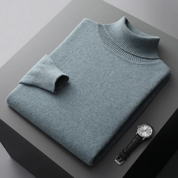 Męski sweter z golfem