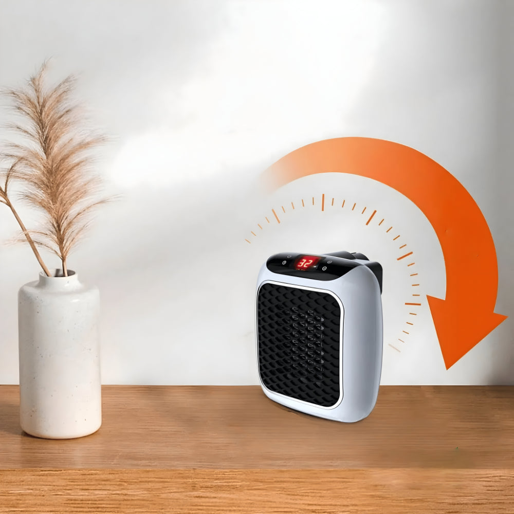 Ceramiczny grzejnik ścienny z termostatem 16–32 °C